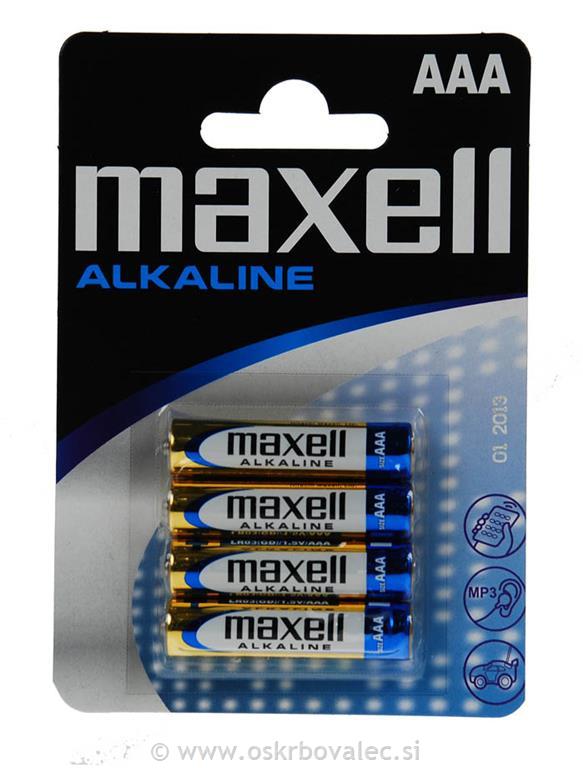 Baterija Maxell LR03 AAA 4/1