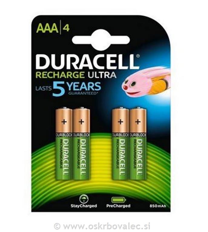 Baterija Duracell polnilna AAA 4/1