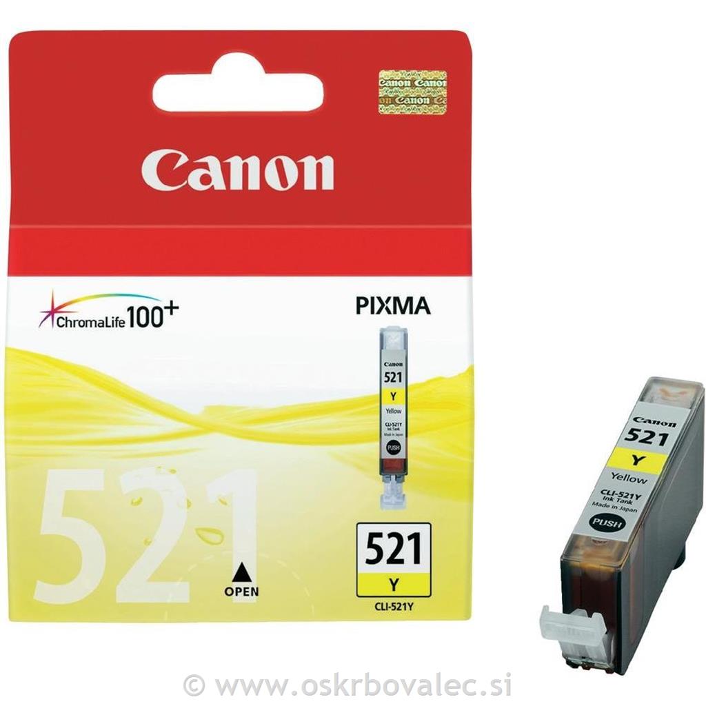 Črnilo Canon Cli-521 rumen PIXMA 630 9ml