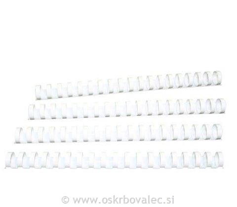 Špirala PVC 16 mm 100/1 bela