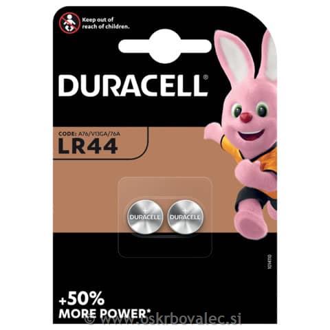 Baterija Duracell LR44/A76, 1.5V, 1/2