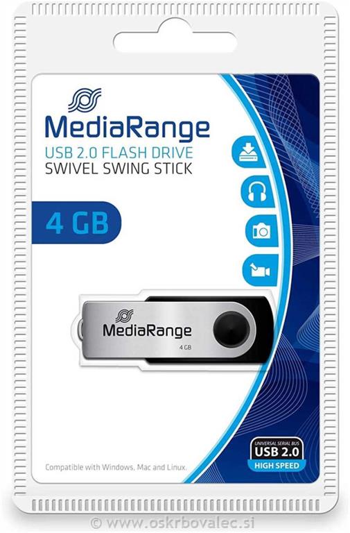 USB ključ 4GB 2.0 MediaRange