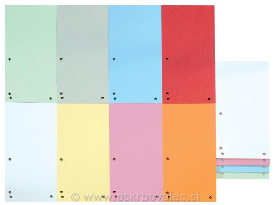 Ločilni listi 235x105mm rumen 100/1