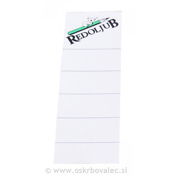 Vložni listi za registrat A4 široki 10/1