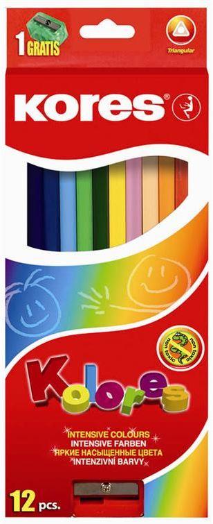 Barvice Kores trikotne 12/1