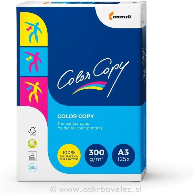 Papir A3 COLOR COPY 300g 125/1