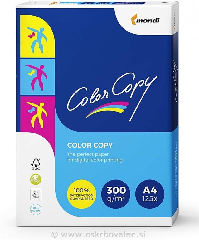 Papir A4 COLOR COPY 300g 125/1