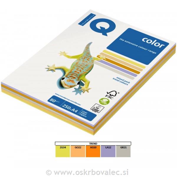 Papir A4 IQ color TREND mix 80gr 250/1