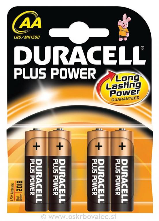 Baterija Duracell LR6 AA 4/1