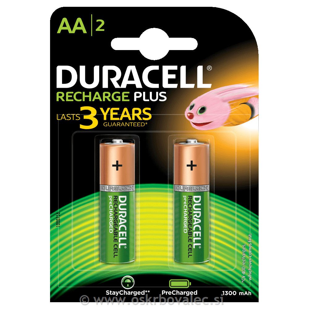 Baterija Duracell polnilna AA 2/1