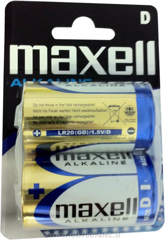 Baterija Maxell LR20 2/1