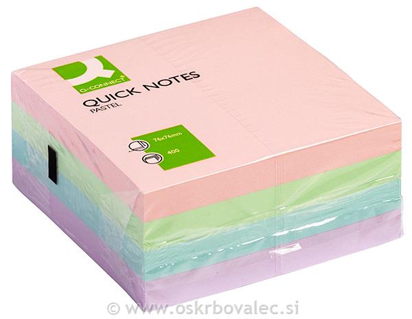 Samolepilni blok 76x76 pastel