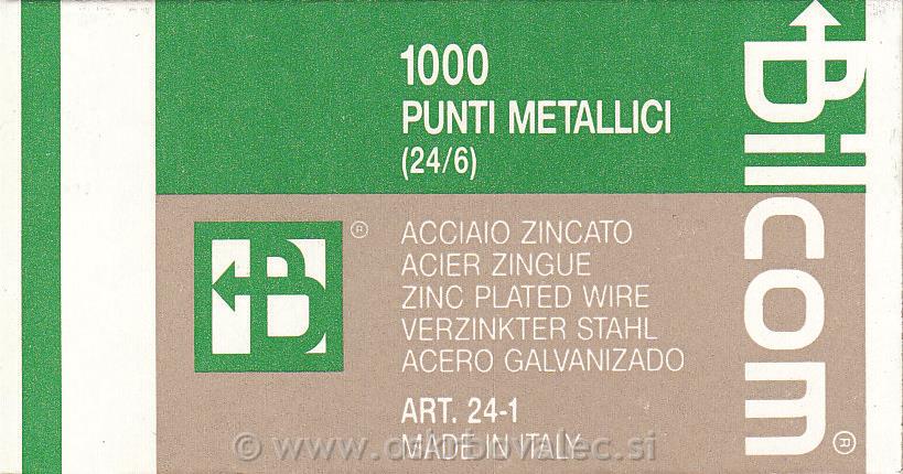 Palične sponke št.12 10škt/zav Bilcom