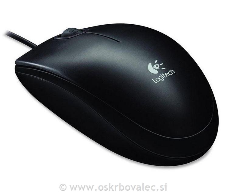 Miška Logitech B100 USB črna