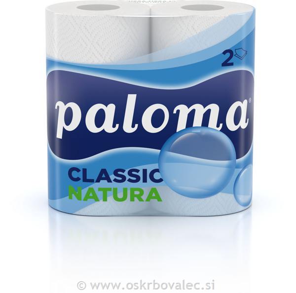 Brisače dvoslojne 23cm Paloma 16/1 bele