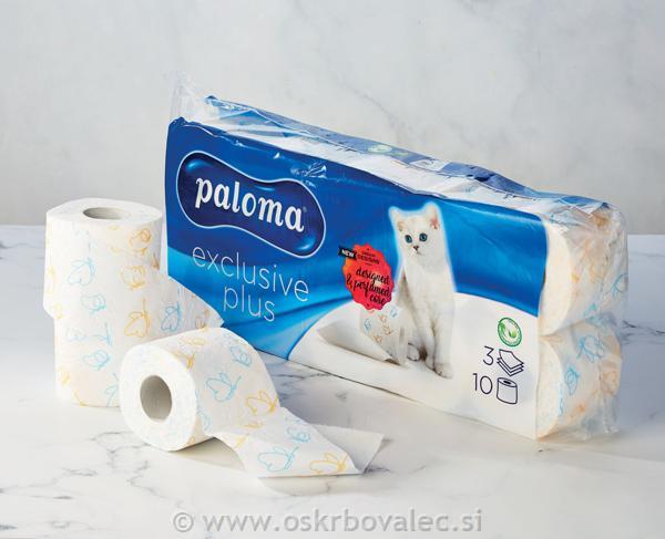 Toaletni papir Paloma 3-slojni 9/1