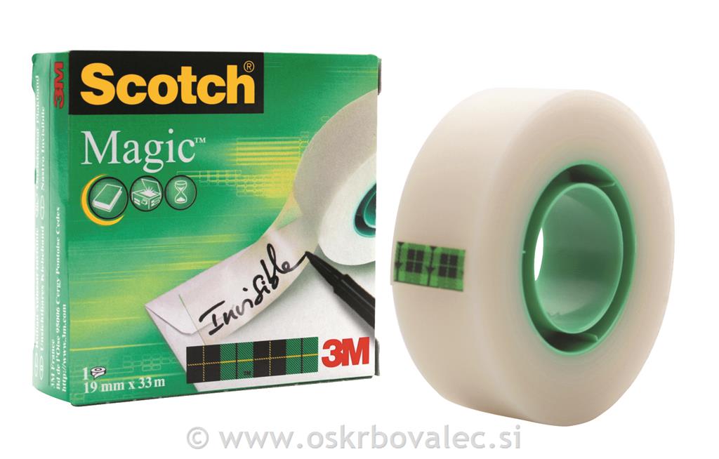 Lepilni trak 19mm x 33m nevidni