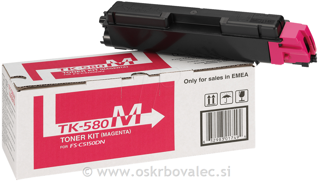 Toner Kyocera TK-580M rdeč