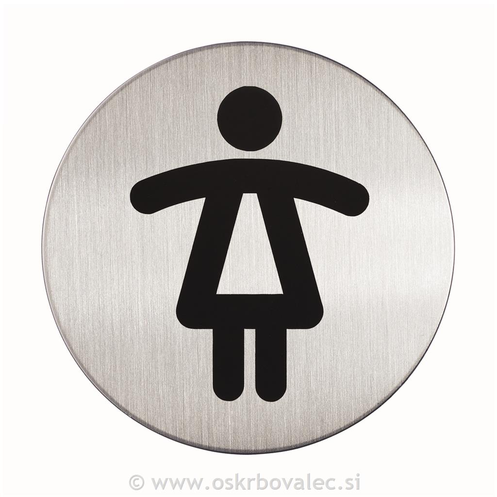 Piktogram simbol ženski WC