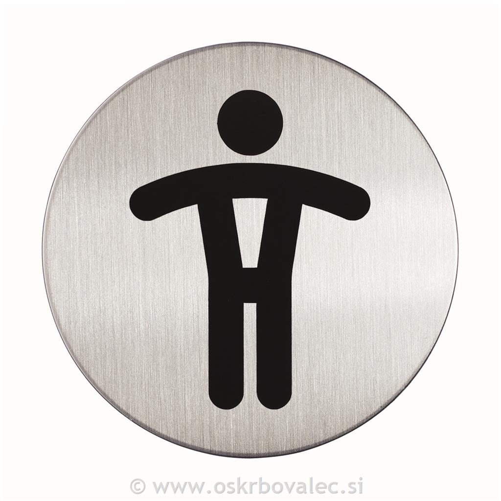 Piktogram simbol moški WC