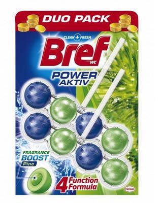 WC Obešanka Bref Power-Aktiv Pine 2x50g