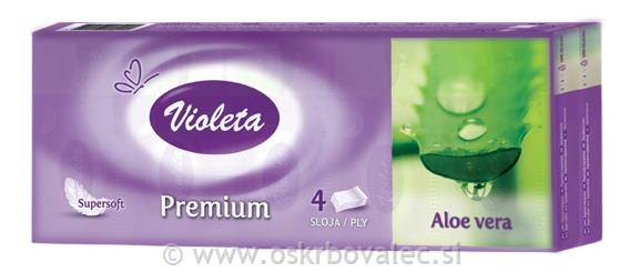 4-slojni VIOLETA Papirnati robčki 10/1