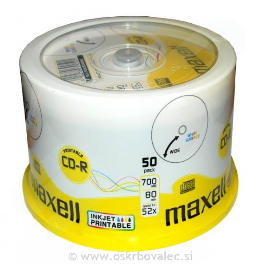 CD-R 700MB 52x MAXELL 50kos/osi