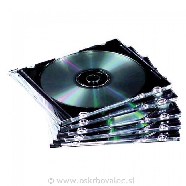 Ovitek CD Slimline jewel, prosojna, 10/1
