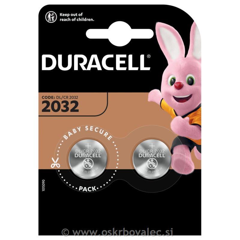 Baterija Duracel CR2032 2/1