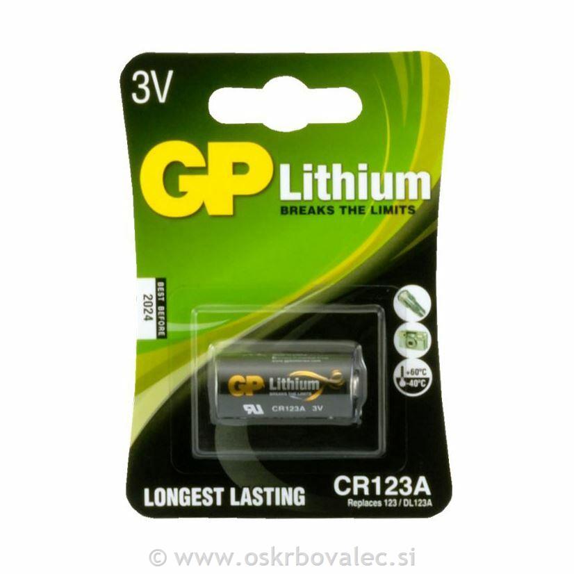 Baterija GP CR123 3V