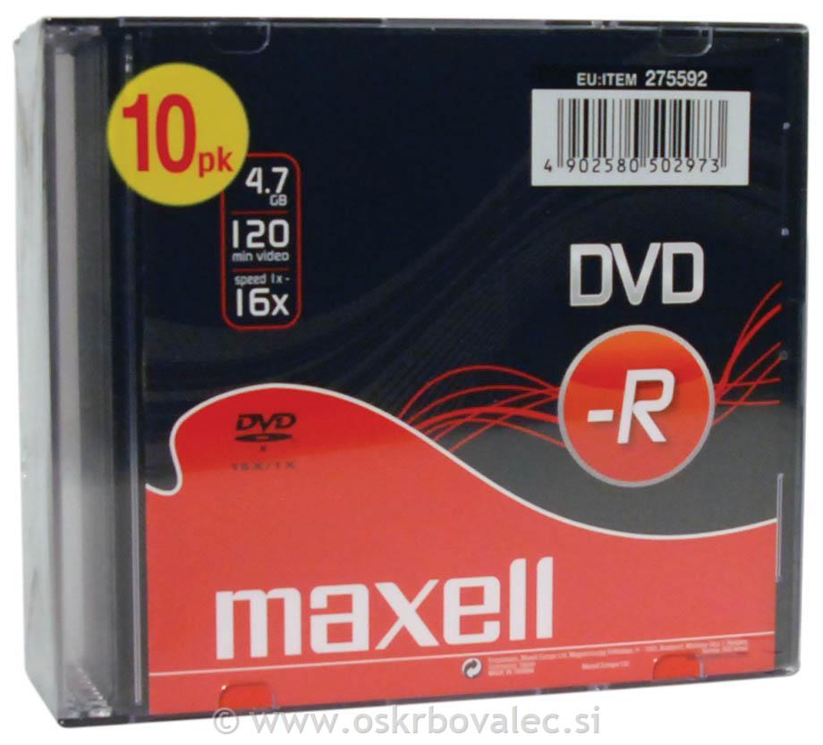 DVD-R 4,7GB 16x Maxell 10/1