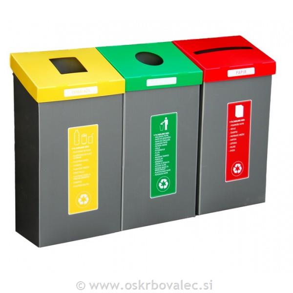 Komplet velikih košev